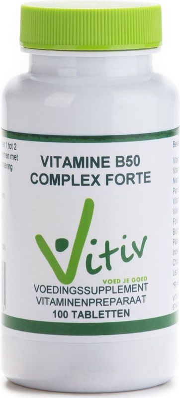 Vitiv Vitamine B50 complex 100 tabletten
