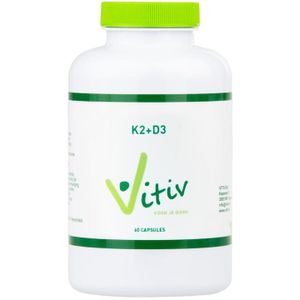 Vitamine K2 - D3 - 45 mcg - 25 mcg - 30 Capsules