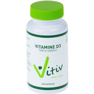 Vitiv Vitamine D3 3000 IU 360 capsules