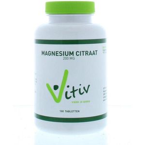 Vitiv Magnesium citraat 200 mg (100tb)
