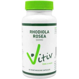 Vitiv Rhodiola rosea 500mg  60 Vegetarische capsules
