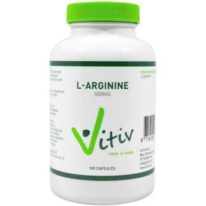Vitiv - L-Arginine 500mg - Aminozuurpreparaat - 500mg - 60 Capsules