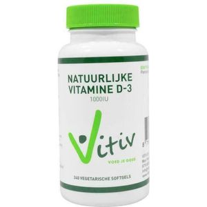 Vitiv Vitamine D3 1000IU 25mcg vega  120 Softgels