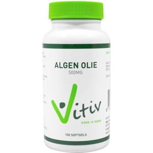 Vitiv - Algenolie - 500mg - Plantaardig - Omega-3 Vetzuur