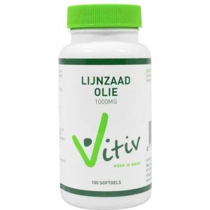 Vitiv Lijnzaadolie 1000 mg 100 Softgels