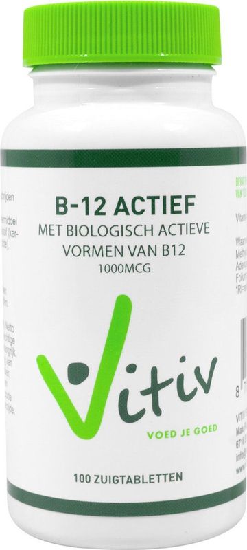 Vitiv Vitamine B12 actief 100 zuigtabletten