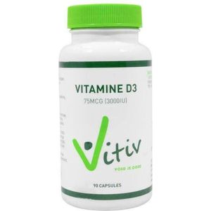 Vitiv - Vitamine D3 - 75 mcg - 90 Softgels