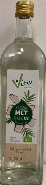Vitiv - MCT Olie - 100% Kokos - 99% Caprylzuur - Bio