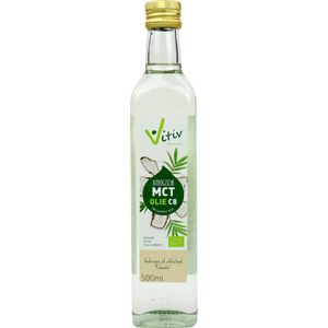 Vitiv MCT olie C8 coconut pure 99% caprylic acid 500 Milliliter