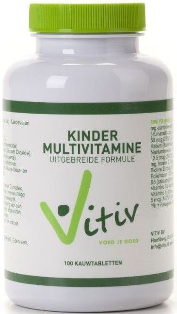 Vitiv Kinder multivitamine 100 tabletten