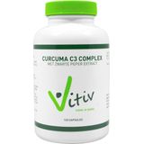 Vitiv - Curcuma met Zwarte Peper - Kruidenpreparaat - 120 Capsules