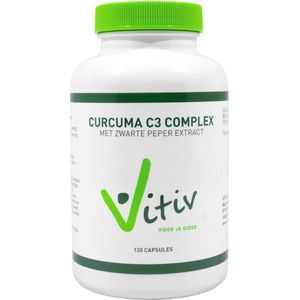 Vitiv - Curcuma met Zwarte Peper - Kruidenpreparaat - 120 Capsules