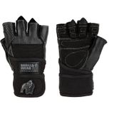 Dallas Wrist Wrap Gloves - Black - L