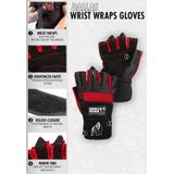 Gorilla Wear - Dallas Wrist Wraps - Sporthandschoenen Unisex - Zwart - XXL