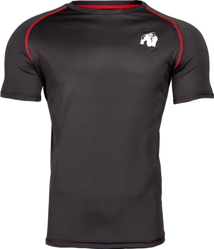 Gorilla Wear Performance T-shirt - Zwart Rood