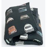 Studio Ditte 1 persoons Dekbedovertrek Auto Donker