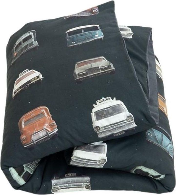 Studio Ditte 1 persoons Dekbedovertrek Auto Donker