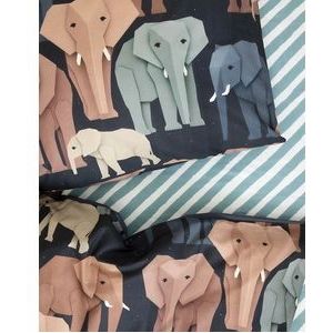 Hoeslaken - Grijs - Katoen - Geschikt voor 1-persoonsbed