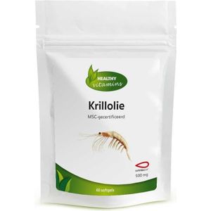 Krillolie - 60 Capsules - 500 mg - Rode Krillolie - Omega 3 - MSC-gecertificeerd