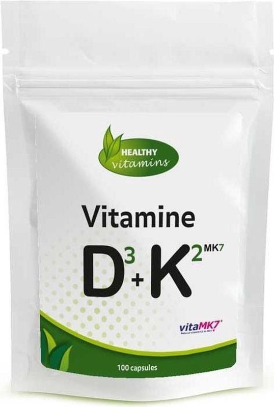 Vitaminesperpost - Vitamine D3 & K2 MK-7 - 100 Vegan Capsules