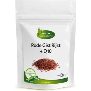 Rode Gist Rijst - 90 Capsules - Met Co-enzym Q10 - Gefermenteerd