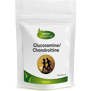 Glucosamine & Chondroïtine | 100 capsules | 2000 mg glucosamine en 900 mg chondro�ïtine