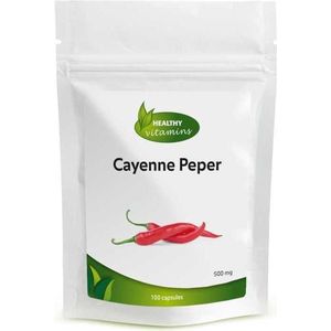 Cayennepeper | 100 capsules | 500 mg | Vitaminesperpost.nl