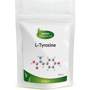 Healthy Vitamins L-Tyrosine Capsules - 500 mg - 60 Capsules