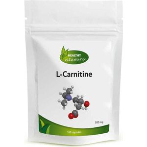 Healthy Vitamins L-Carnitine Capsules - 500 mg - 100 Capsules