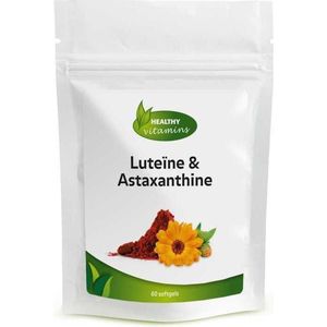 Luteïne + Astaxanthine + Zeaxanthine | 60 capsules | Sterk âŸ¹ Vitaminesperpost.nl