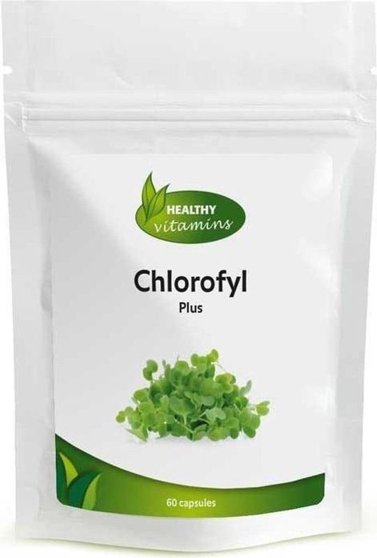 Chlorofyl Plus - 60 Capsules - Met Chlorella - Ondersteunt Immuunsysteem en Spijsvertering
