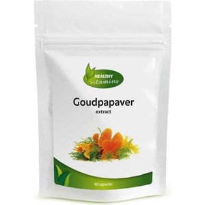 Goudpapaver | 60 capsules ⟹ Vitaminesperpost.nl