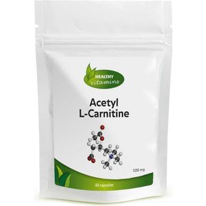 Acetyl-L-Carnitine - 60 Capsules - 500 mg - Aminozuur