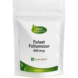 Folaat Foliumzuur 400 mcg - 100 capsules - Quatrefolic