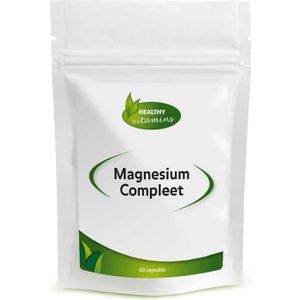 Magnesium Compleet - 60 Capsules - Met 5 Soorten Magnesium - Citraat Tauraat Malaat Bisglycinaat Zeemagnesium