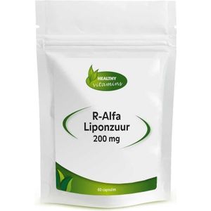 R-alfa-liponzuur - 200 mg - Hooggedoseerd - Antioxidanten