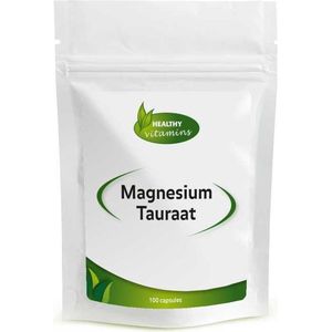 Magnesium Tauraat - 100 Capsules - Goed Opneembare Vorm van Magnesium