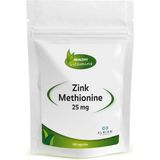 Zink Methionine 25 mg kopen? | Huid, geheugen, concentratie, vruchtbaarheid, immuunsysteem | 100 vegan capsules | vitaminesperpost.nl