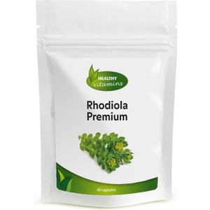 Rhodiola Premium - 60 Capsules - Met Ashwagandha en Saffraan