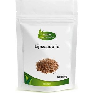 Vitaminesperpost.nl - Lijnzaadolie - Koudgeperst - 60 Softgels - 1000 mg