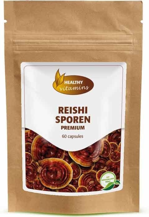 Reishi Sporen Premium - Multivitaminen - 60 Capsules - 400 mg per Capsule - 12% Triterpenen
