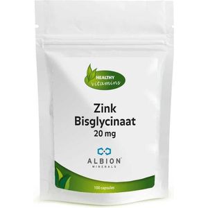 Zink Bisglycinaat | 100 capsules | 20 mg | ALBION Minerals®