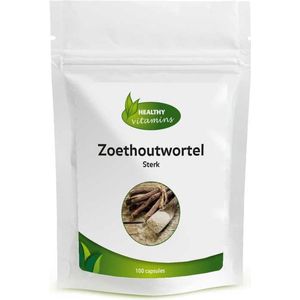 Zoethoutwortel Sterk - 100 Capsules - Met Glycyrrhizinezuur