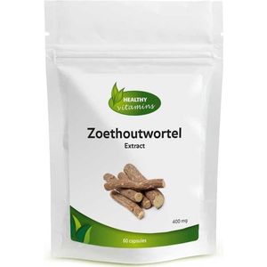 Zoethoutwortelextract - 60 Capsules - Gedeglycyrrizeerd - 400 mg per Capsule