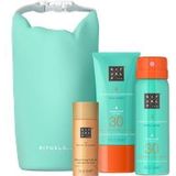 RITUALS - The Ritual Of Karma Gift Set - Aftersun Producten - 30 ml Hydraterende Olie met Glitters - 50 ml Beschermende Gezichtscrème SPF 30 - 50 ml Beschermende Spray SPF 30