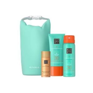 RITUALS - The Ritual Of Karma Gift Set - Aftersun Producten - 30 ml Hydraterende Olie met Glitters - 50 ml Beschermende Gezichtscrème SPF 30 - 50 ml Beschermende Spray SPF 30