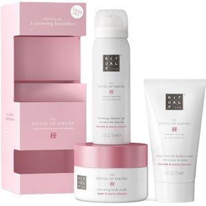 RITUALS - The Ritual Of Sakura - Geschenkset - Inhoud: Douchegel 50 ml, Peeling 125 g, Bodycrème 70 ml