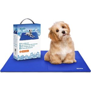 Nobleza Koelmat voor huisdieren - Koelmat hond - Koelmat Kat - Hondenmat - Verkoeling hond - Blauw - Maat S