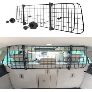 Nobleza Hondenrek auto - autorek hond - bagagerek - universeel - verstelbaar - Metaal - B96-145cm/H30 cm - Zwart