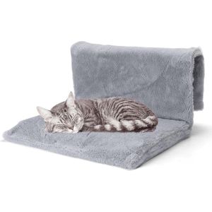 Nobleza 40AG5 - Kattenhangmat - Hangmat kat - Radiatorhangmat - Dierenhangmat - 60x31cm - Grijs